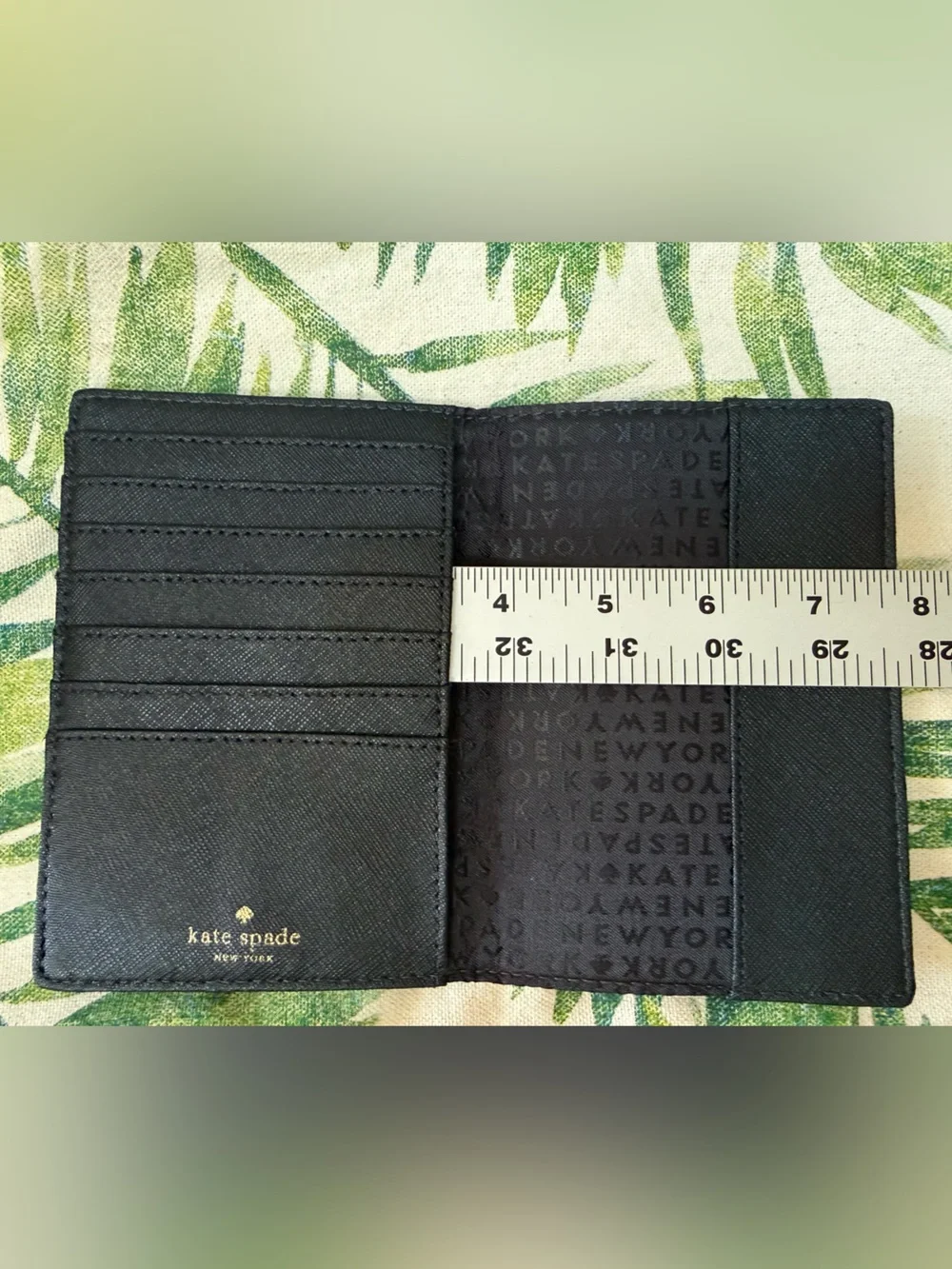 Kate Spade Red/Black Ladybug Passport Wallet“Turn over a new leaf” Pristine!